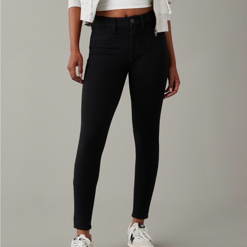 American Eagle Black Knit Jeggings